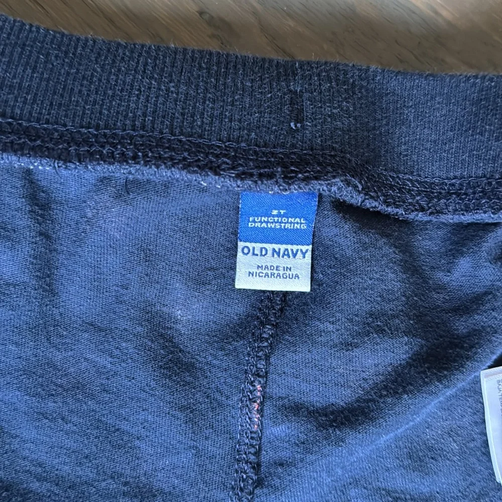 Old Navy 🇺🇸 Light Gray/Americana Print Functional Drawstring Pull-On Short Set